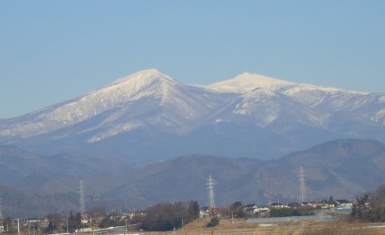 冬の安達太良山